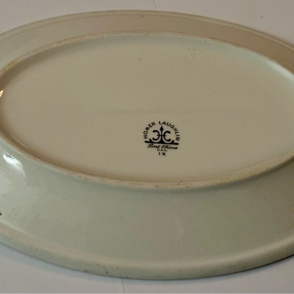 Vintage Homer Laughlin American Rose Oval Serving Platter - Rare Floral Piece - Picture 5 of 15